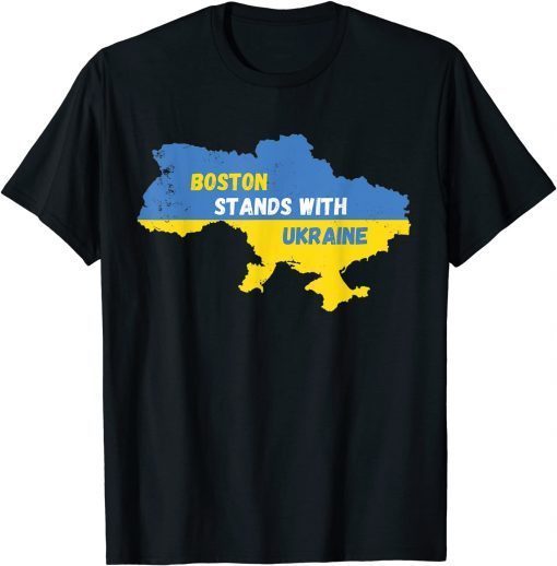 Classic Boston Massachusetts Stands With Ukraine Shirt