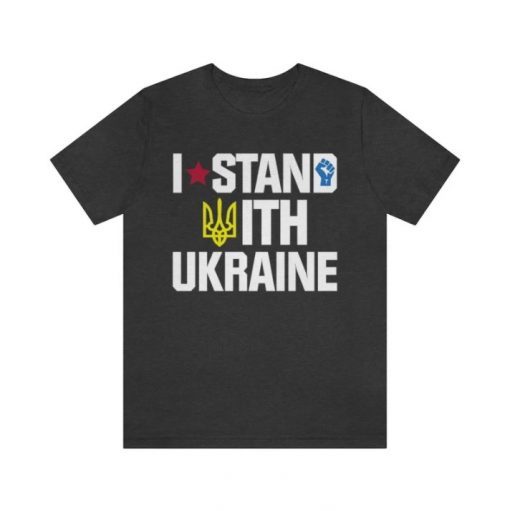 T-Shirt Stand with Ukraine Design, I Stand With Ukraine, Ukraine, Ukrainian, Support Ukraine