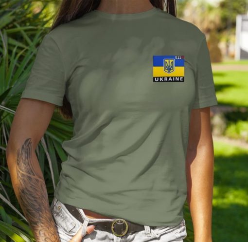 Classic 5.11 Ukraine Shirt, Ukrainian, Ukraine Strong, Tactical Ukrainian Flag Shield T-Shirt