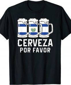 El Salvador Cerveza Por Favor Flag Pupusas Salvadorian Vos Shirts