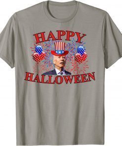 Funny Biden 4th Of July Biden Happy Halloween Anti Biden T-Shirt