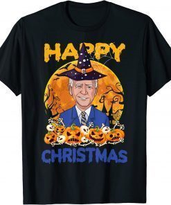 Halloween Funny Joe Biden Witch Hat Xmas Merry Christmas Unisex T-Shirt