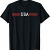 Funny USA American Flag on Back Patriotic T-Shirt