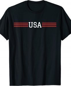 Funny USA American Flag on Back Patriotic T-Shirt