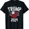 Vintage Trump 2024 I'm Back American Flag Shirt