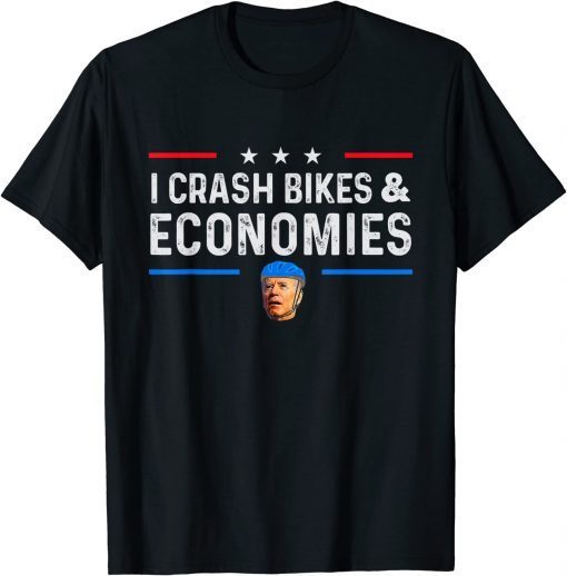 Biden Bicycle I Crash Bikes And Economies 2022 T-Shirt