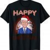 Joe Biden Halloween Rainbow Happy Christmas Santa Hat T-Shirt
