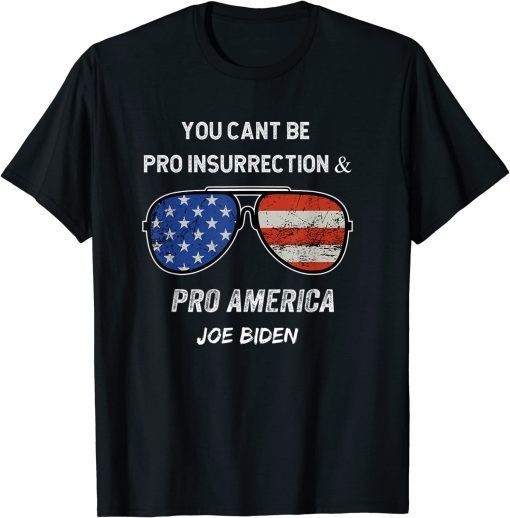 You Cant Be Pro Insurrection And Pro America T-Shirt