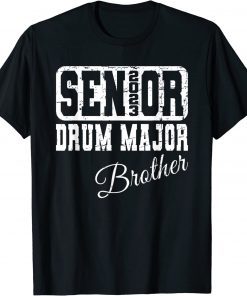 Retro Class 2023 Senior Drum Major Matching Family Brother T-Shirt