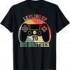 Leveling up to Big Brother Funny T-Shirt