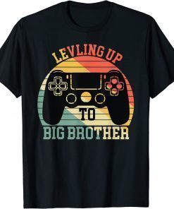 Leveling up to Big Brother Funny T-Shirt