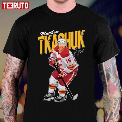 Official NFL Hockey Matthew Tkachuk Art T-Shirt
