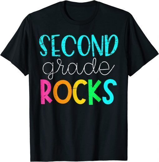 T-Shirt 2nd Teacher Team Second Grade Rocks