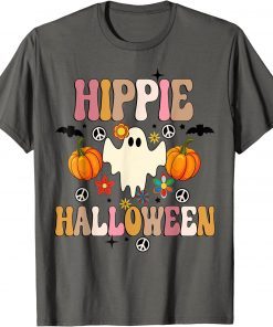 Vintage Hippie Halloween Ghost 60s 70s Costume Groovy Spooky Season Shirt
