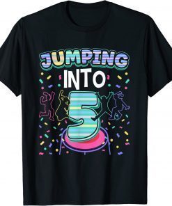 Jumping Into 5th Birthday Gift T-Shirt