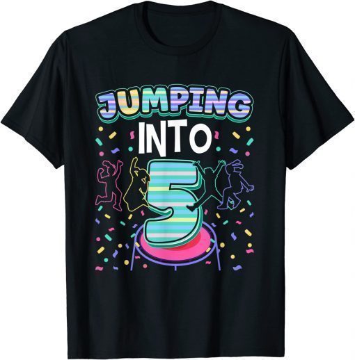 Jumping Into 5th Birthday Gift T-Shirt