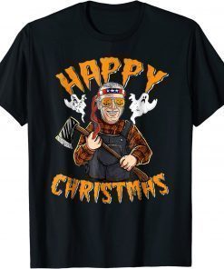 Happy Christmas Halloween Funny Joe Biden Gift T-Shirt