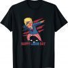Shirts Happy Labor Day Funny Trump Dabbing American Flag