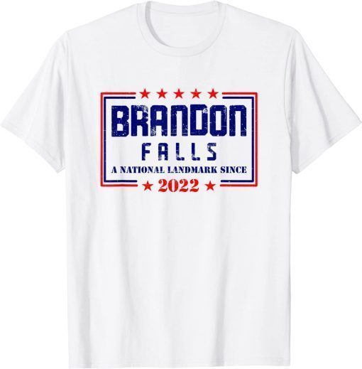 Brandon Falls A National Landmark Funny Trendy Sarcastic Gift T-Shirt