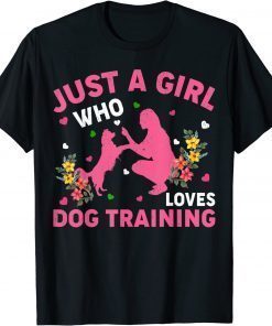 Dog Training Lover Just A Girl Who Loves Dog Training Unisex Shirt