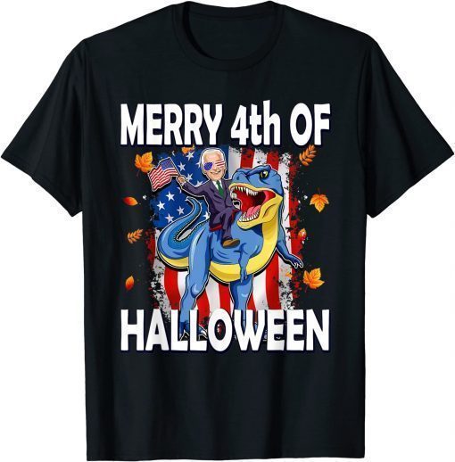 T-Shirt Merry 4th of Halloween Biden Funny Halloween