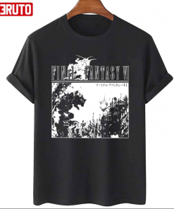 Classic Black N White Final Fantasy VI Art T-Shirt