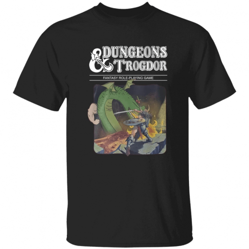 Dungeons and trogdor fantasy role playing game shirt