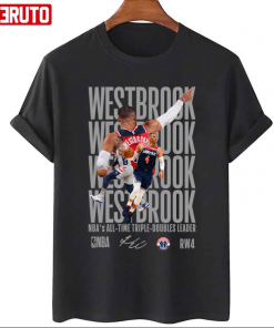 Typography Russell Westbrook NBA Basketball T-Shirt