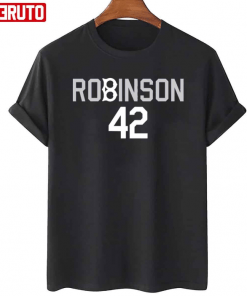 Official Jackie Robinson 42 Brooklyn Dodgers Logo T-Shirt