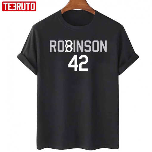 Official Jackie Robinson 42 Brooklyn Dodgers Logo T-Shirt