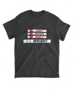 Seattle Kraken Three Wrongs Make A Wright Vintage T-Shirt