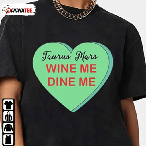 Zodiac Wine Me Dine Me Vintage T-Shirt