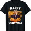 Funny Joe Biden Happy Christmas American Flag Pumpkin Halloween Shirt