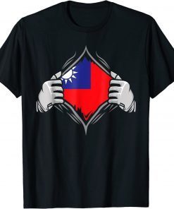 Vintage Super Taiwan Heritage Proud Taiwanese Roots Flag T-Shirt