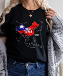 2022 West Taiwan China Map T-Shirt