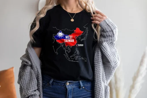 2022 West Taiwan China Map T-Shirt