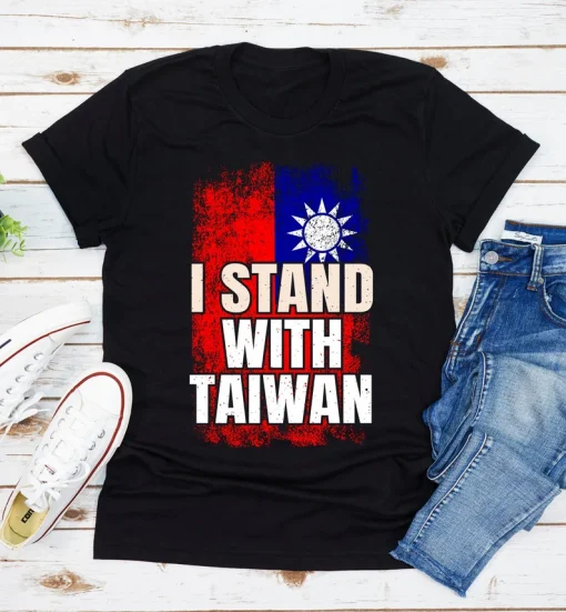 I Stand With Taiwan, Support Taiwanese People Tee Shirt