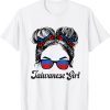 T-Shirt Messy Bun I Stand With Taiwan Taiwanese Flag Support Taiwan