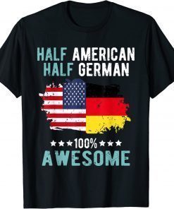 T-Shirt Half American Half German