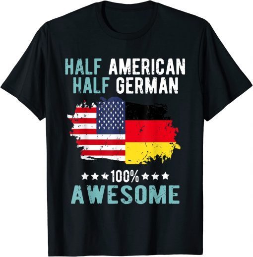 T-Shirt Half American Half German