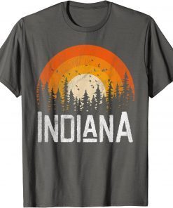 Indiana Shirt Retro Style Vintage 70s 80s 90s Home Classic T-Shirt