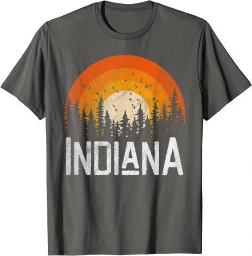 Indiana Shirt Retro Style Vintage 70s 80s 90s Home Classic T-Shirt