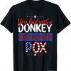 Funny Trump 2024 Biden Republican Laid With Donkey Now Pox T-Shirt