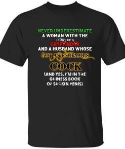 Never underestimate a woman with the heart of a gryffindor unisex shirt