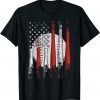 American Flag Vintage Baseball Flag Mom Dad Boys Girls T-Shirt