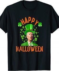 Republican anti joe biden happy halloween & st patrick day Gift T-Shirt