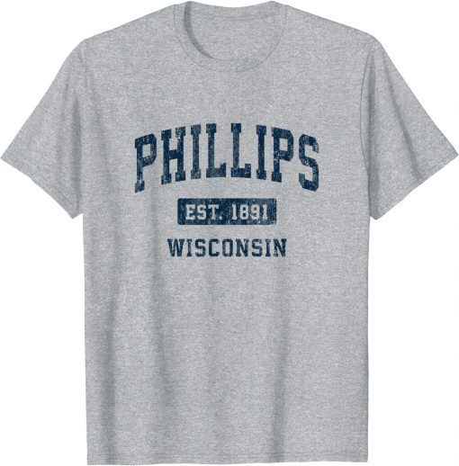 Phillips Wisconsin WI Vintage Athletic Sports Shirts