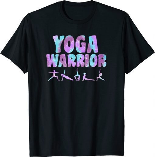 Tie Dye Yoga Warrior Poses Funny T-Shirt