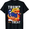 Dinosaur Trump Or Treat T Rex Halloween Pumpkin Shirt