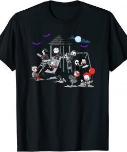 Vintage Horror Clubhouse In Park Halloween Costume T-Shirt